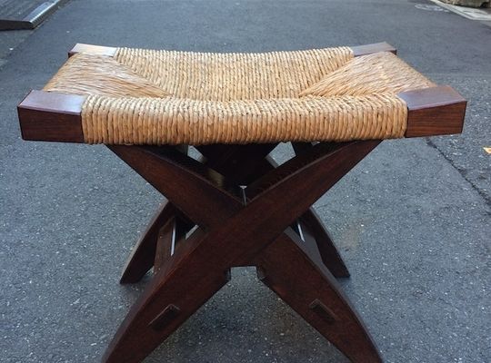 松本民芸家具 鞍型スツール