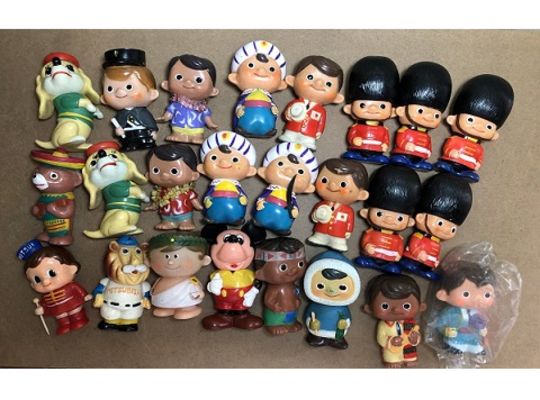 ノベルティソフビ人形　芝信用　三菱信託銀　三和銀行金庫 　昭和レトロ